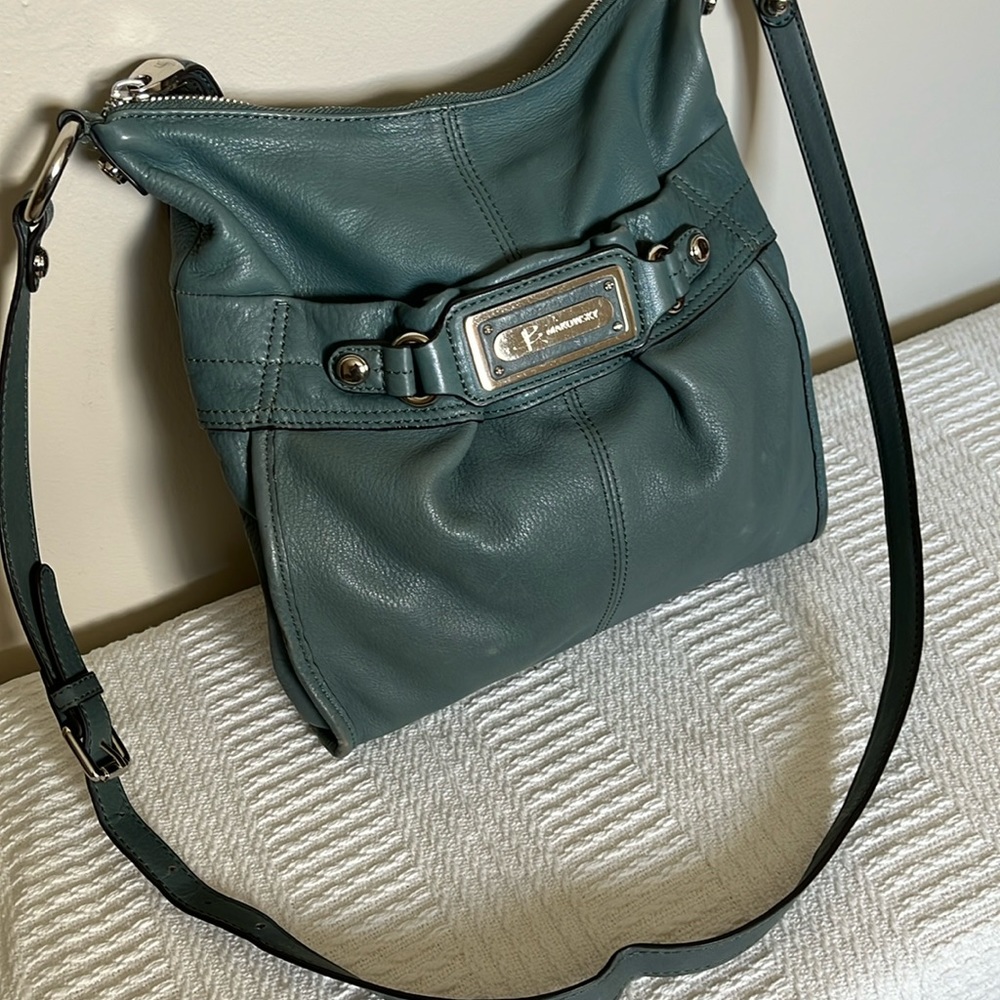 B Makowsky leather crossbody purse